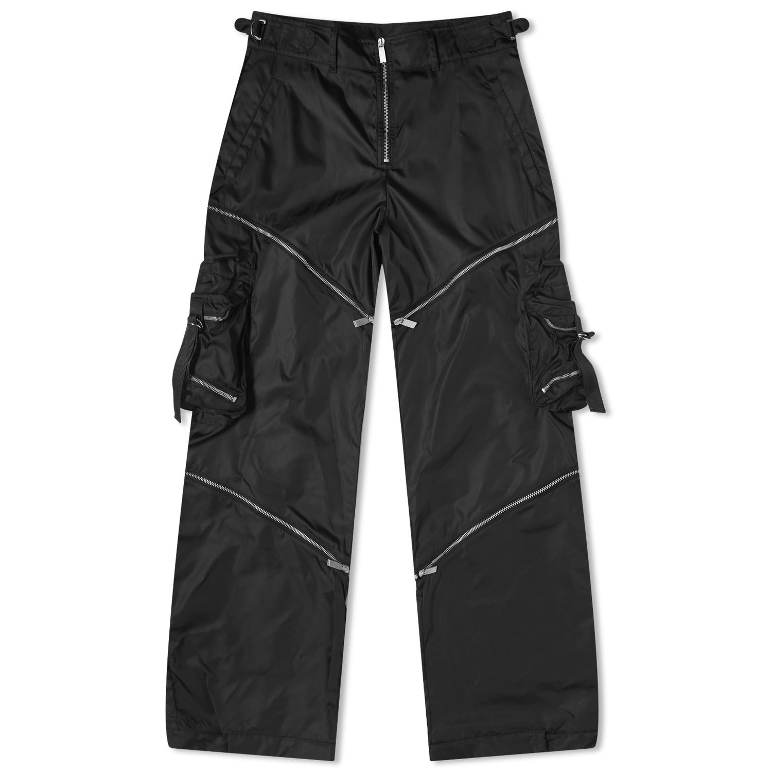 Cargo bukser Off-White Nylon Cargo Pant Sort | OMCF039F23FAB0021000, 0