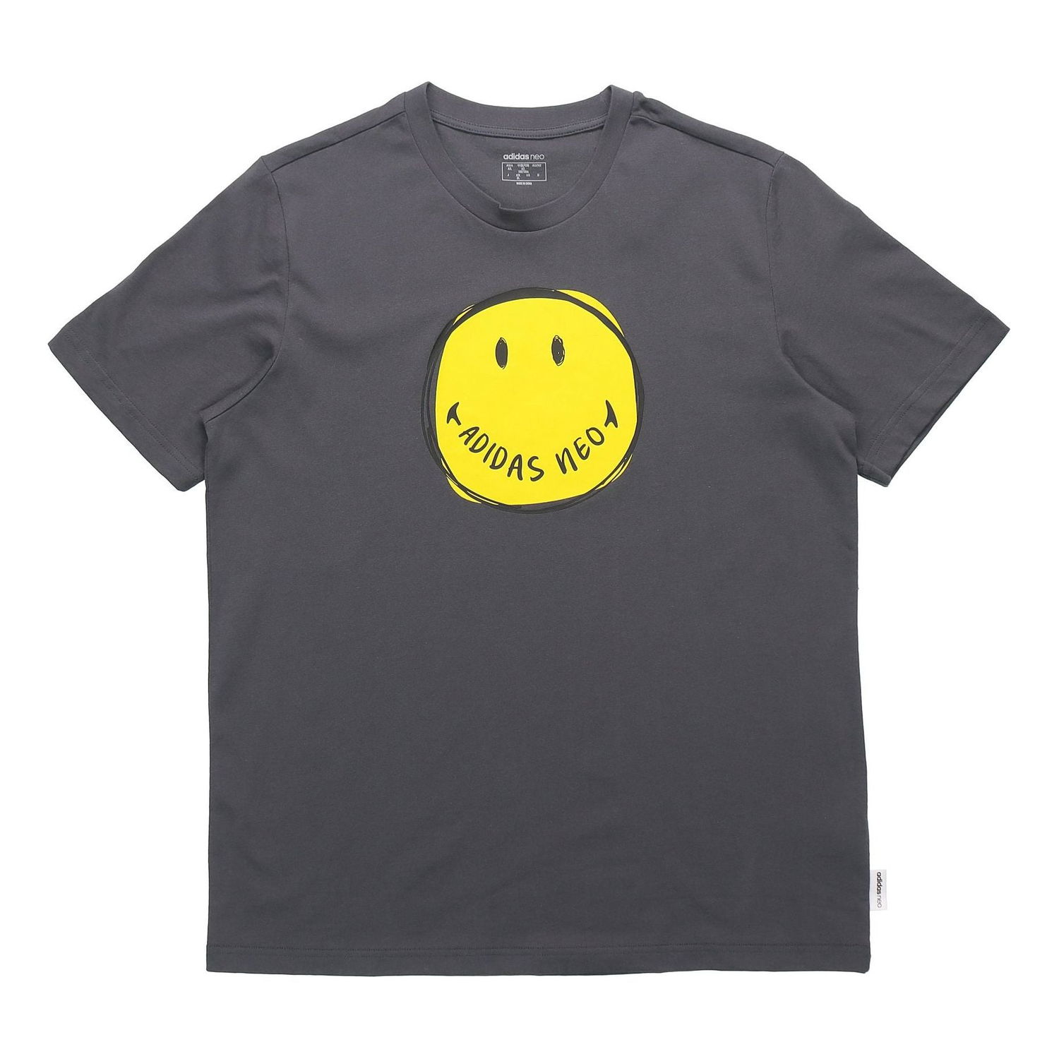 T-shirt adidas Originals Neo Smiley Graphic T-Shirt Grå | GP5781, 0