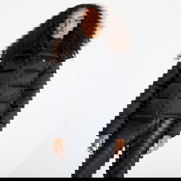 Puffer jakke CALVIN KLEIN Shiny Monologo Jacket Sort | J20J224616 BEH, 1