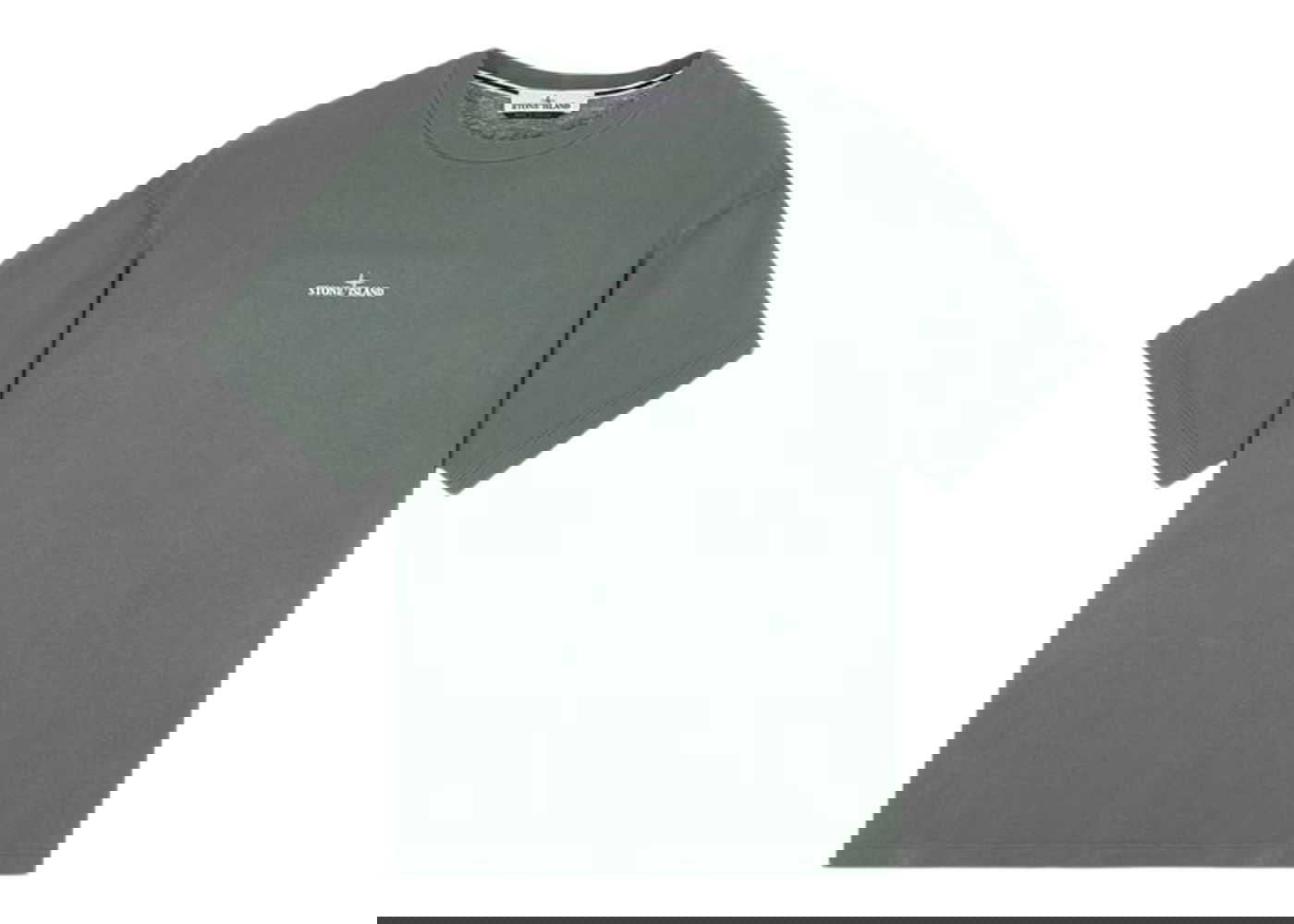 T-shirt Stone Island Short Sleeve 'Scratched Paint One' T-Shirt Musk Green Grå | 80152RC89 - V0059, 0