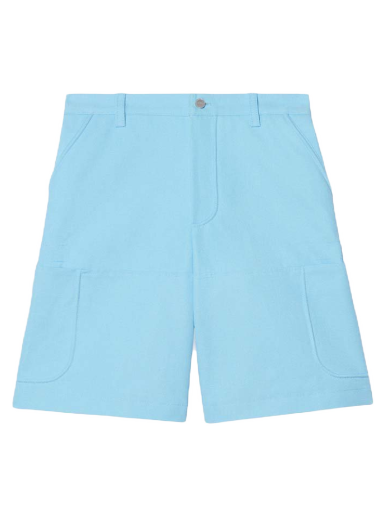 Shorts Jacquemus Le Giardino Workwear Bermuda Shorts Light Blue Turkis | 225PA010-1047 320