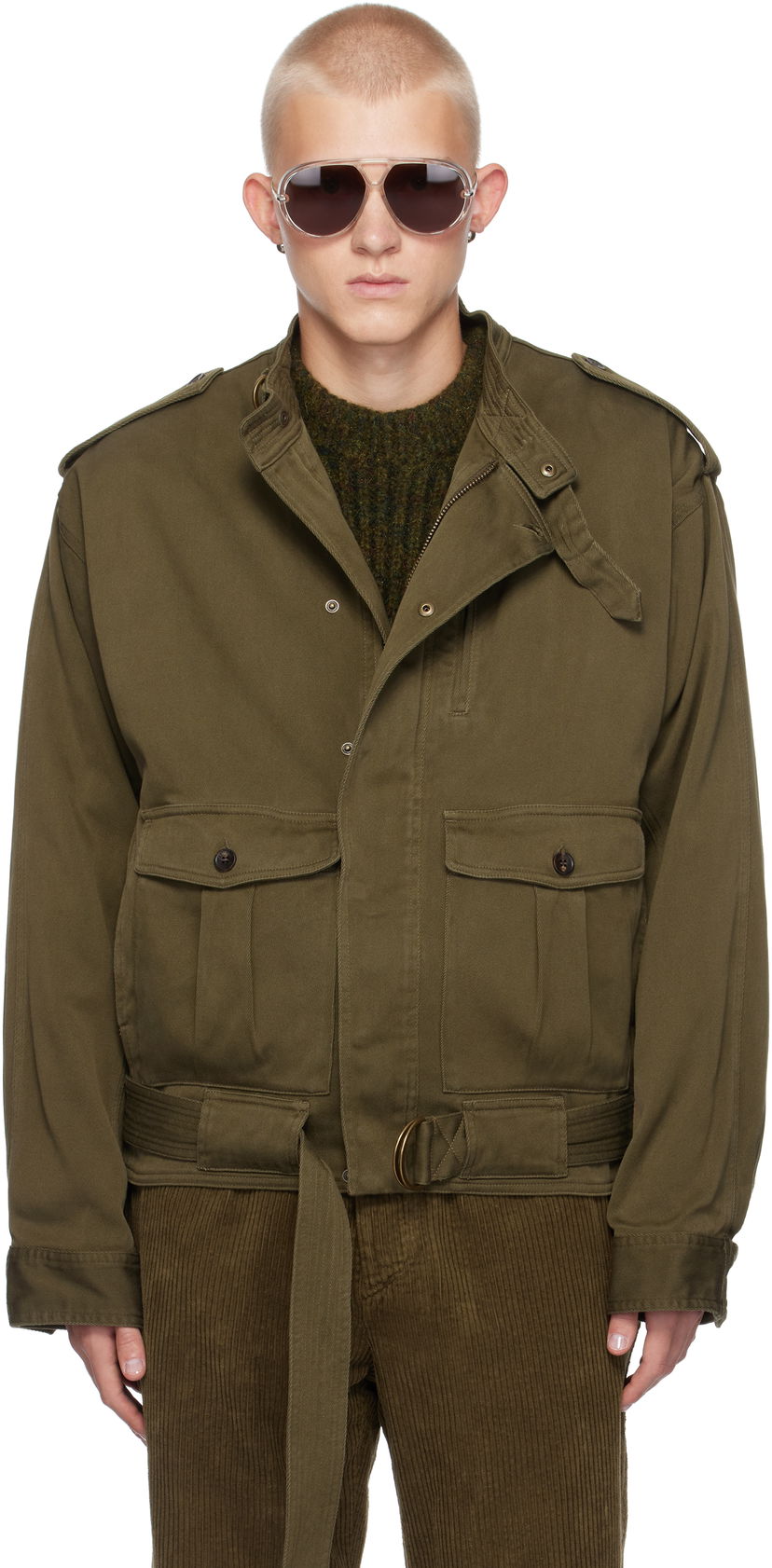 Jakke ISABEL MARANT Isabel Marant Tomei Military Style Jacket Grøn | VE0414HA-B4C03H