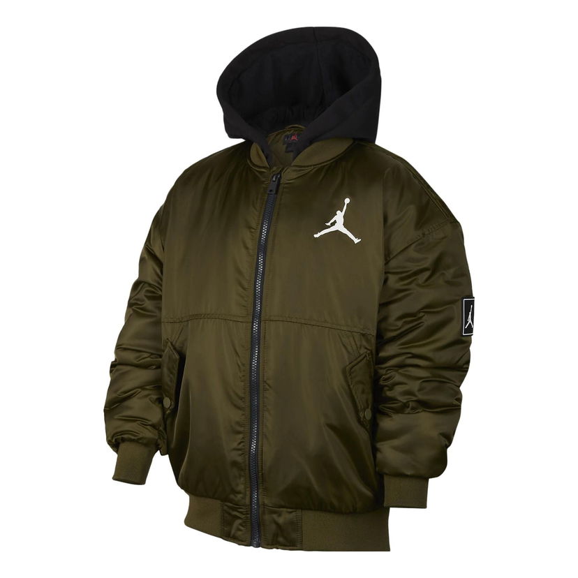 Bomberjakke Jordan Air Jordan Hooded Bomber Jacket Grøn | FV2632-398
