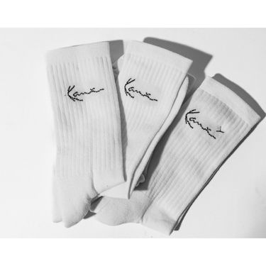 Sokker Karl Kani Karl Kani Signature Socks 3-Pack Hvid | PD00008982, 2