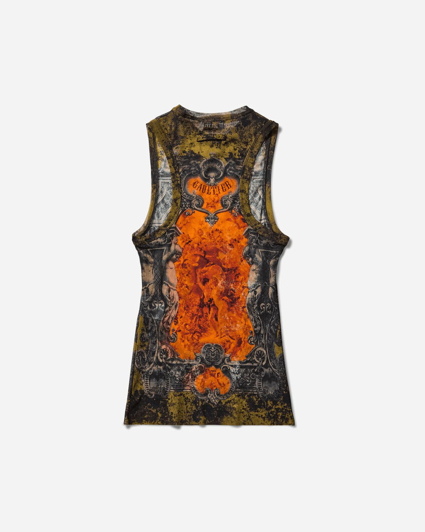 Tanktop Jean Paul Gaultier Medaillon Tank Top Flerfarvet | 2503WTO304M006 P004115