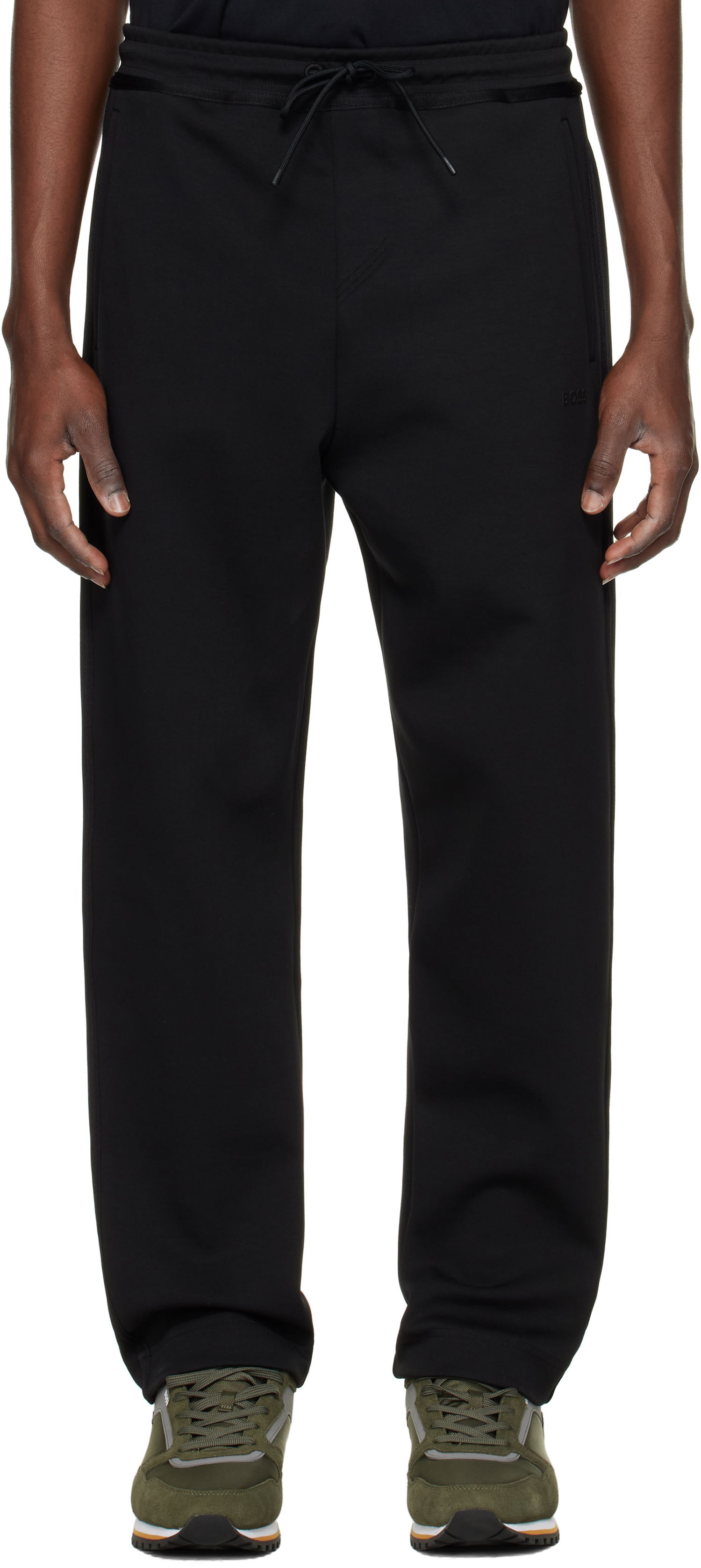 Joggingbukser BOSS BOSS Bonded Logo Sweatpants Sort | 50530041, 0