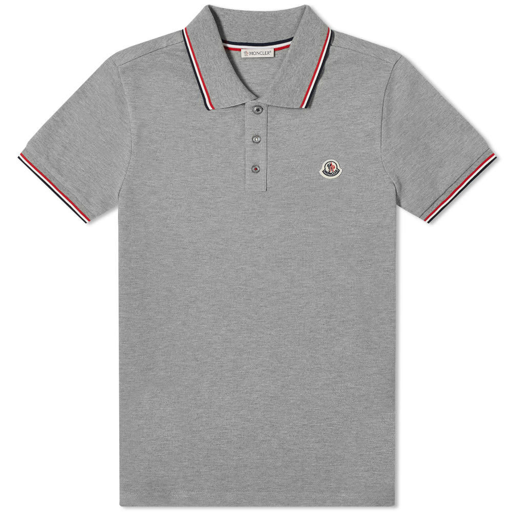 Polo skjorte Moncler Classic Logo Polo Tee Grå | 8A703-00-84556-984, 0
