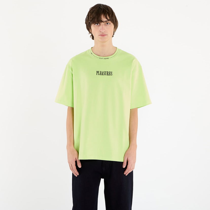 T-shirt Pleasures Cut Here Heavyweight T-Shirt Grøn | P25F043-LIME