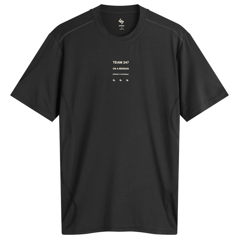 T-shirt Represent Clo 247 Short Sleeve Runner T-Shirt Sort | 247M100018-01