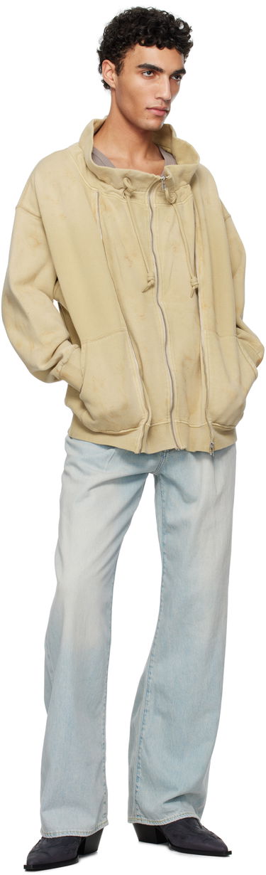 Sweatshirt R13 R13 Paperbag Zip-Up Sweatshirt Beige | R13WK347-001BF, 3