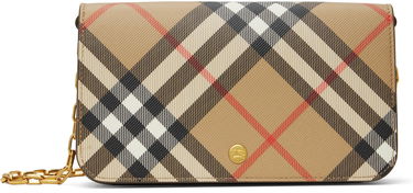 Skuldertaske Burberry Burberry Chain Strap Wallet Beige | 8095123, 0