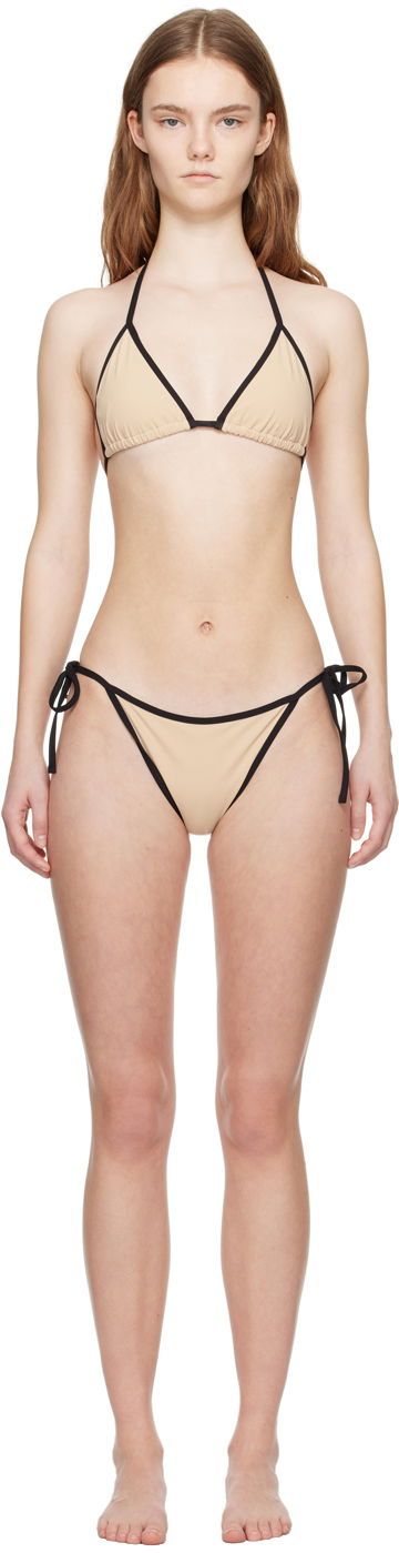 Badetøj TOTEME Tie Bikini Beige | 241-WSW1028/WSW1029-FB0097