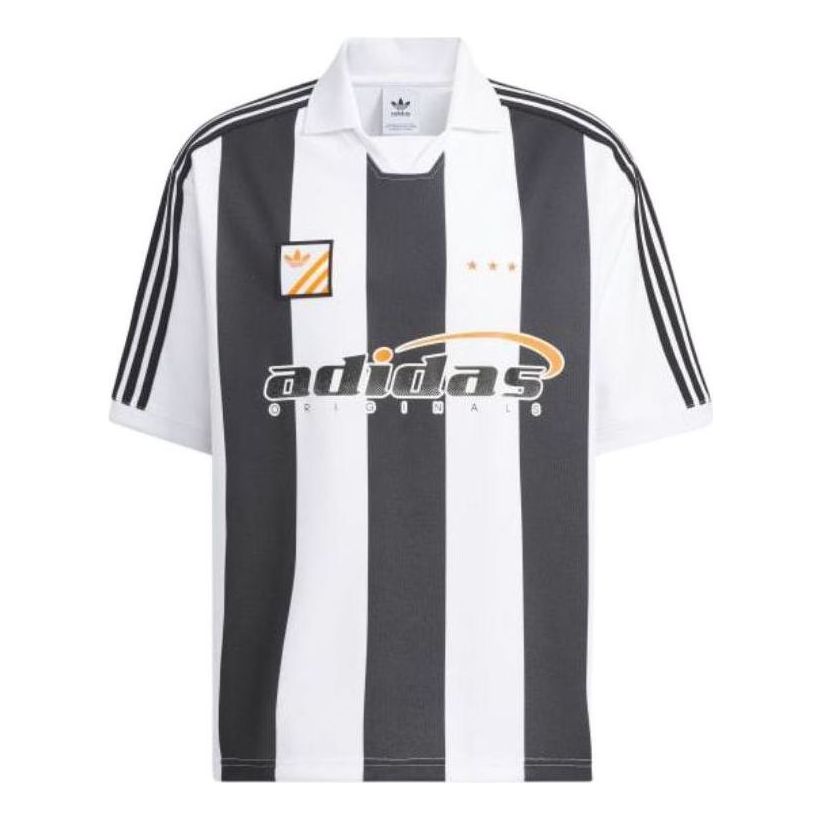 Jersey adidas Originals Trefoil Logo Play Football Graphic Polo Shirt Sort | IW6306