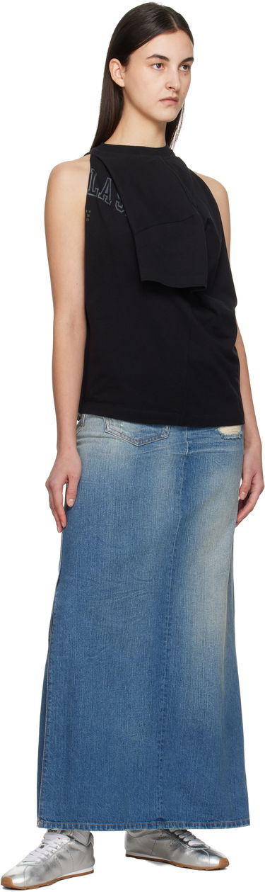Tanktop Maison Margiela MM6 Maison Margiela Dual Wear Varsity Print Tank Top Sort | S52NF0012 M20050, 4