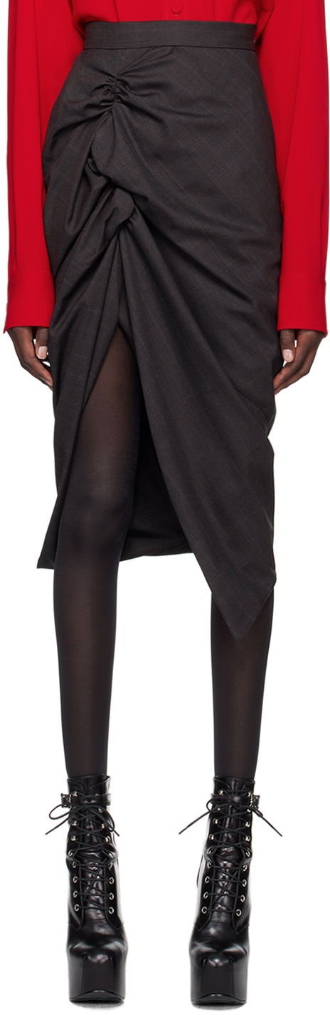 Nederdel Vivienne Westwood Midi Skirt Brun | 1K01001A-W00YX-