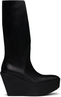 Rick Owens Hollywood Sliver Platform Winged Kowboys Tall Boots