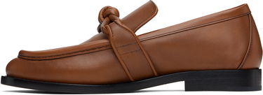 Sneakers og sko Bottega Veneta Bottega Veneta Astaire Knotted Leather Loafers Brun | 796696 V4AF0, 2