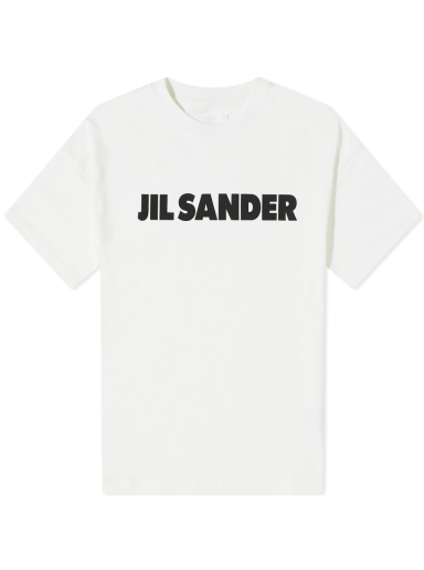 T-shirt Jil Sander Logo Tee Hvid | J21GC0001-J45047-102