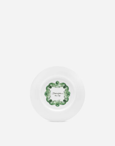 Home decor Dolce & Gabbana Dolce & Gabbana Set of 2 Porcelain Bread Plates with Green Floral Design Grøn | TC0S02TCA88UV019, 3