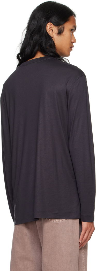T-shirt LEMAIRE Lemaire Men's Long Sleeve T-Shirt Brun | TO1296 LJ1026, 2