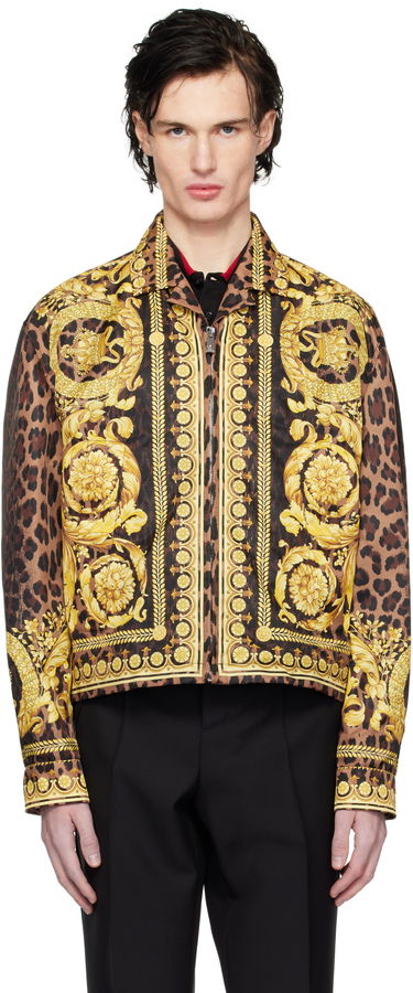 Jakke Versace Wild Barocco Print Blouson Jacket Sort | 1016717_1A12366, 0