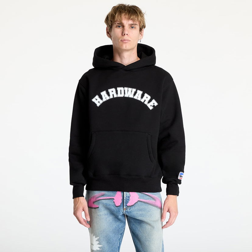 Sweatshirt Pleasures Hardware Hoodie Black Sort | P24F008 BLACK