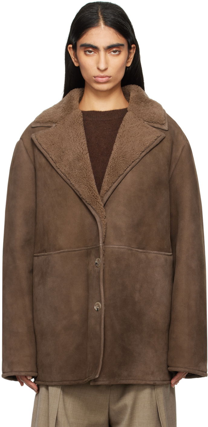 Jakke Loulou de Saison Loulou de Saison Cirebo Shearling Jacket Brun | CIREBO