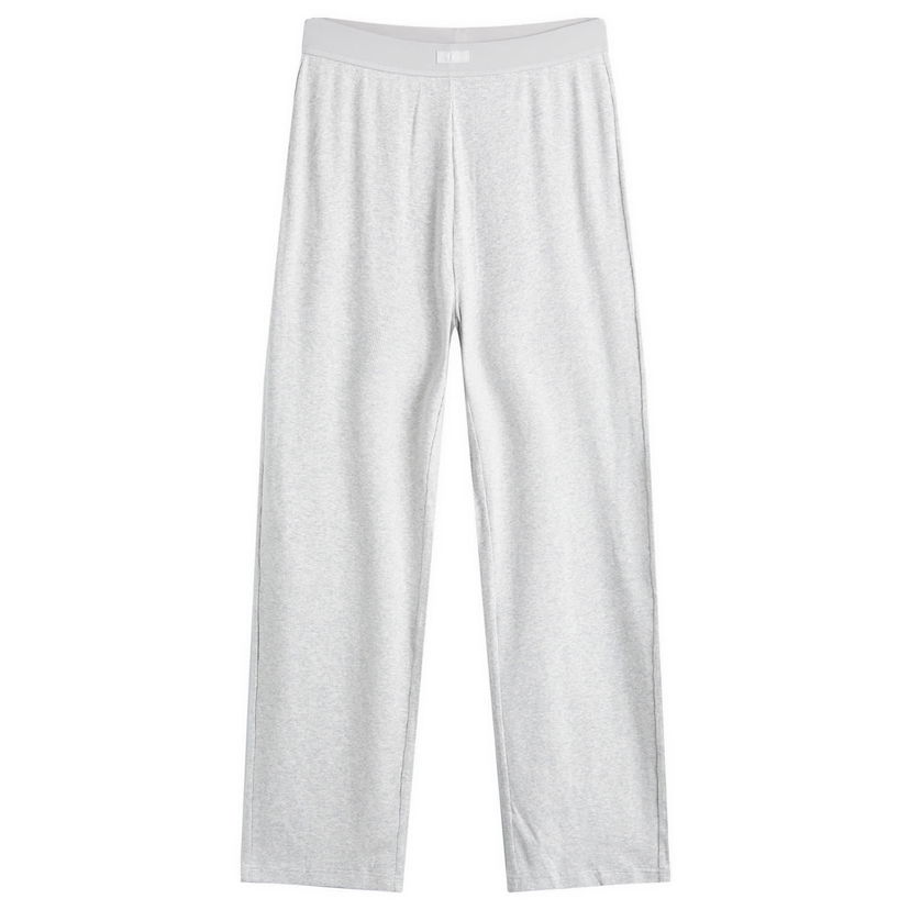 Joggingbukser SKIMS Ribbed Cotton Pants Grå | PT-PNT-6753W-LHG