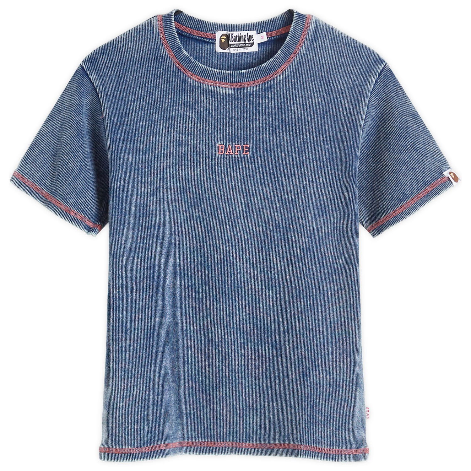 T-shirt BAPE A Bathing Ape Women's Bape Rib T-Shirt in Indigo, Size Small | END. Clothing Mørkeblå | 001CSK302006L-IND, 0