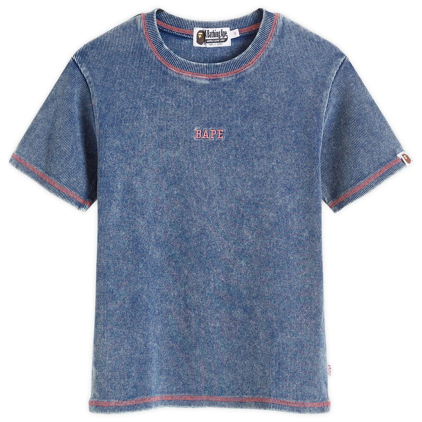 T-shirt BAPE A Bathing Ape Women's Bape Rib T-Shirt in Indigo, Size Small | END. Clothing Mørkeblå | 001CSK302006L-IND