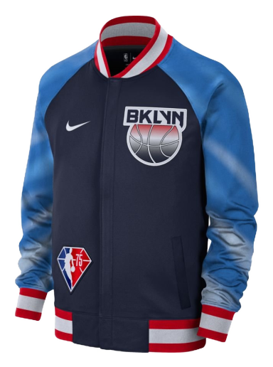 Jakke Nike Dri-FIT Brooklyn Nets Showtime City Edition NBA Jacket Mørkeblå | DB2437-419