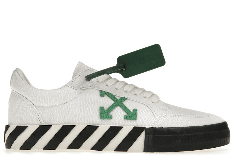 Sneakers og sko Off-White Vulc Low Canvas White Green (FW22) Hvid | OMIA085F22FAB0010155, 0
