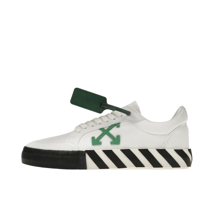 Sneakers og sko Off-White Vulc Low Canvas White Green (FW22) Hvid | OMIA085F22FAB0010155