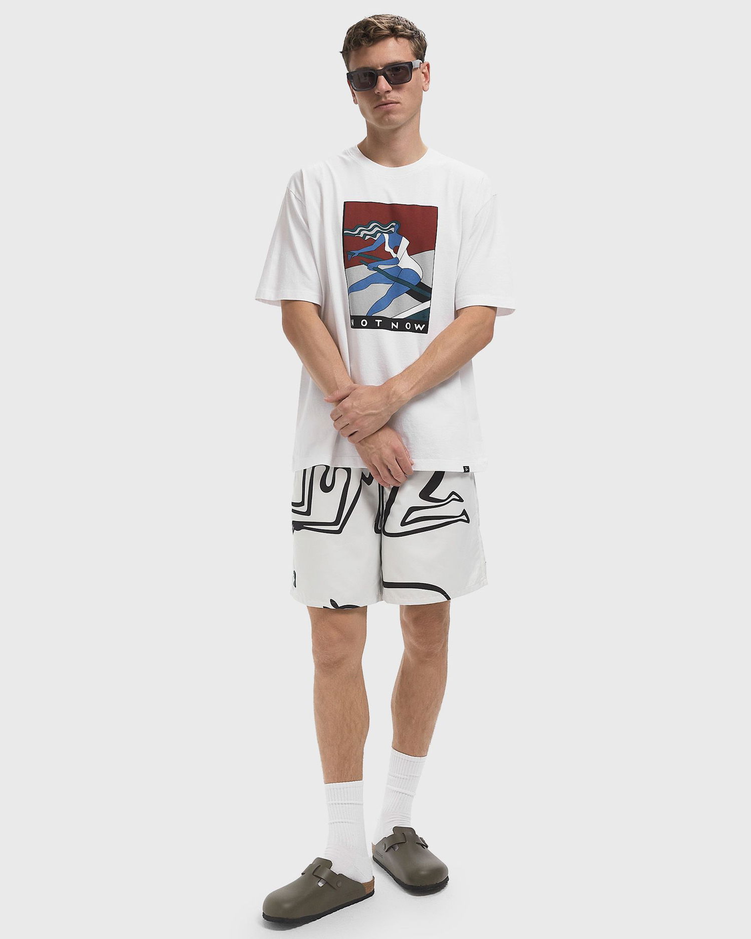 T-shirt By Parra Not Now Graphic T-Shirt Hvid | 53410, 1