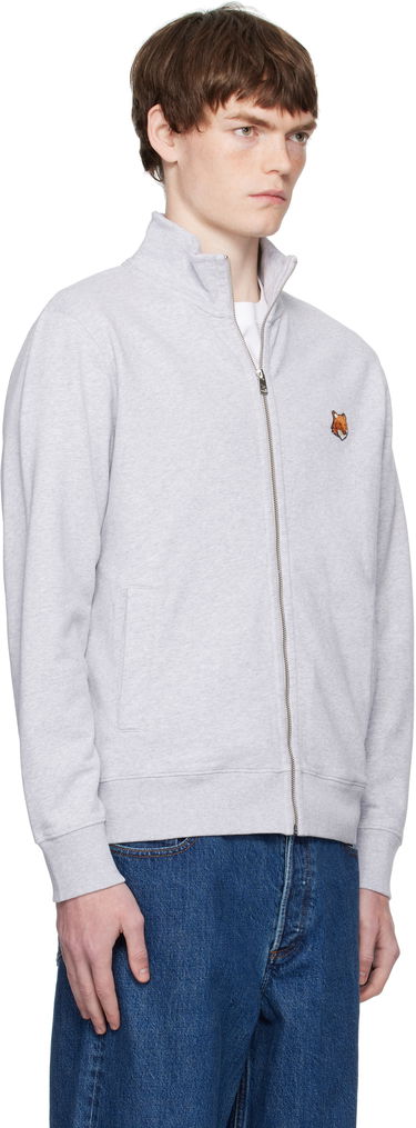 Sweatshirt MAISON KITSUNÉ Fox Head Patch Fullzip Regular Sweatshirt Sort | PM02134KM0340, 4
