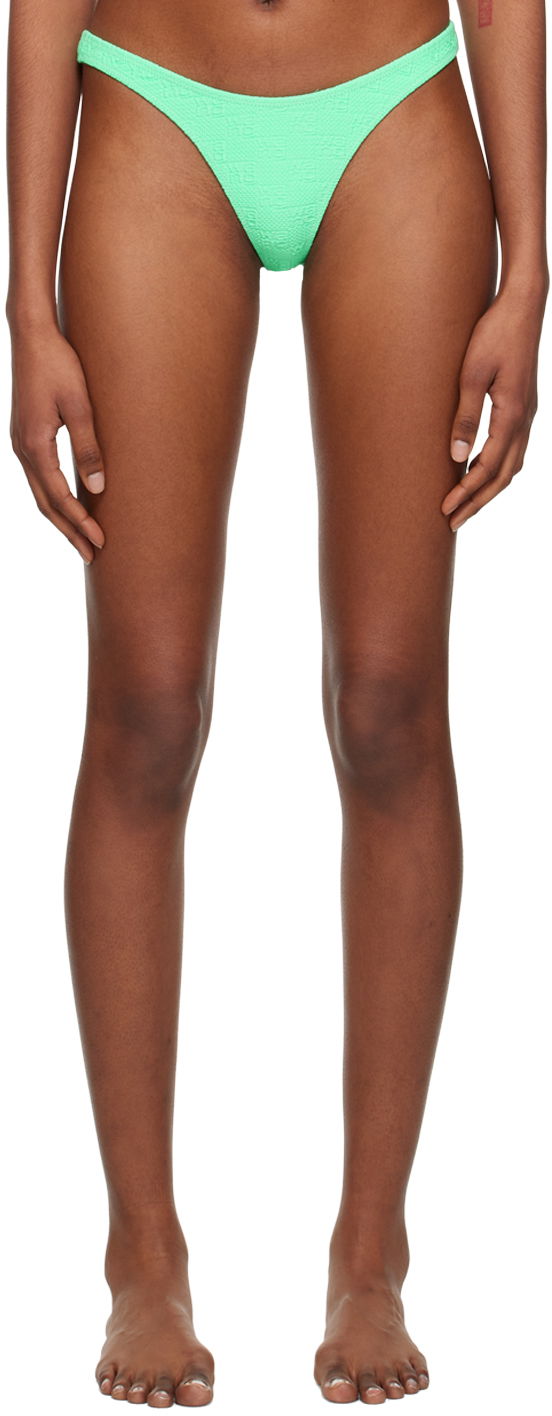 Badetøj Alexander Wang Jacquard Bikini Bottom Grøn | 4CC2238040