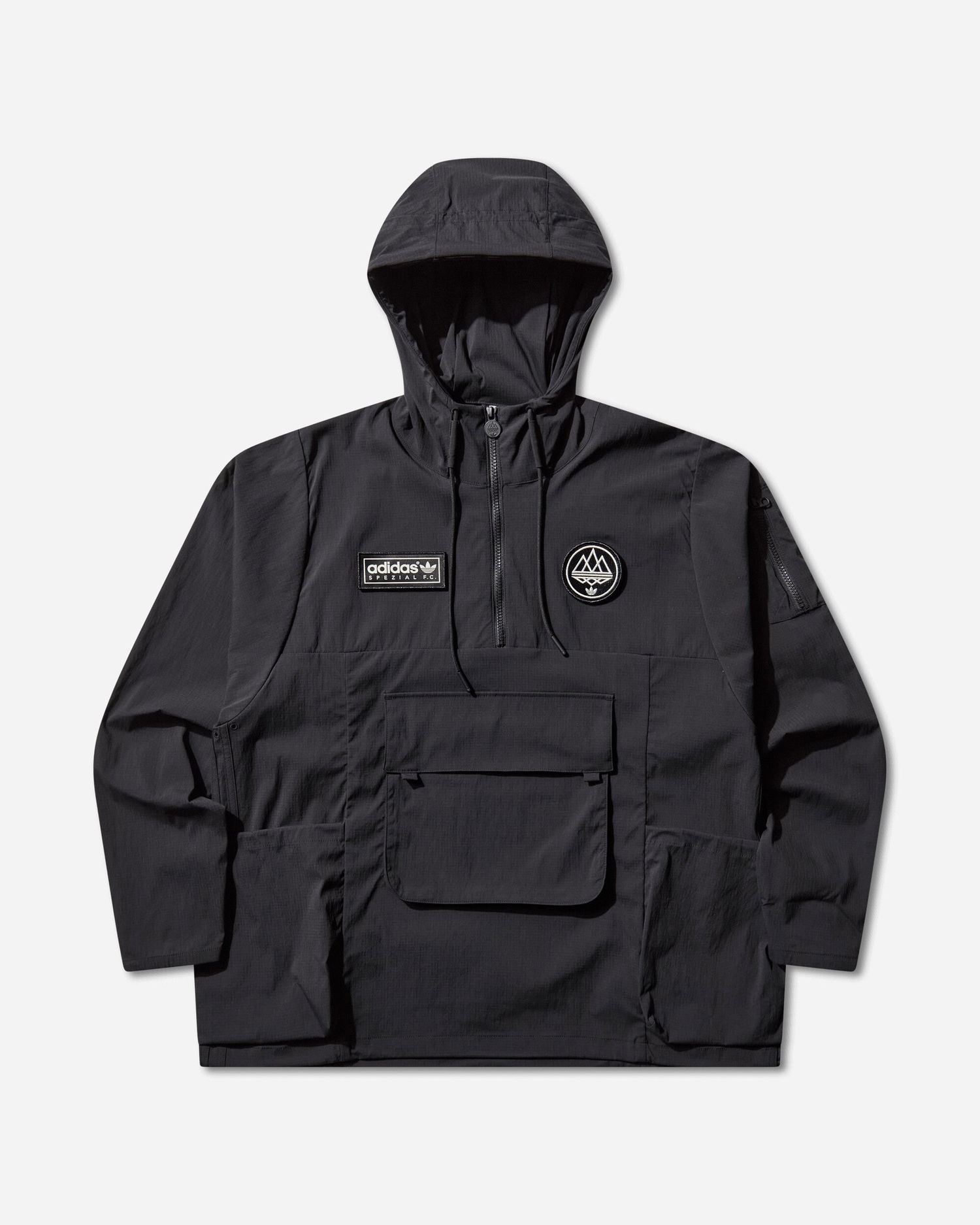 Jakke adidas Originals Originals SPZL F.C. Hooded Smock Jacket Sort | KA3904, 1