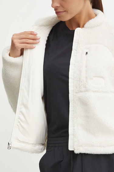 Jakke The North Face White Cropped Fleece Jacket Hvid | NF0A88ZBQLI1, 5