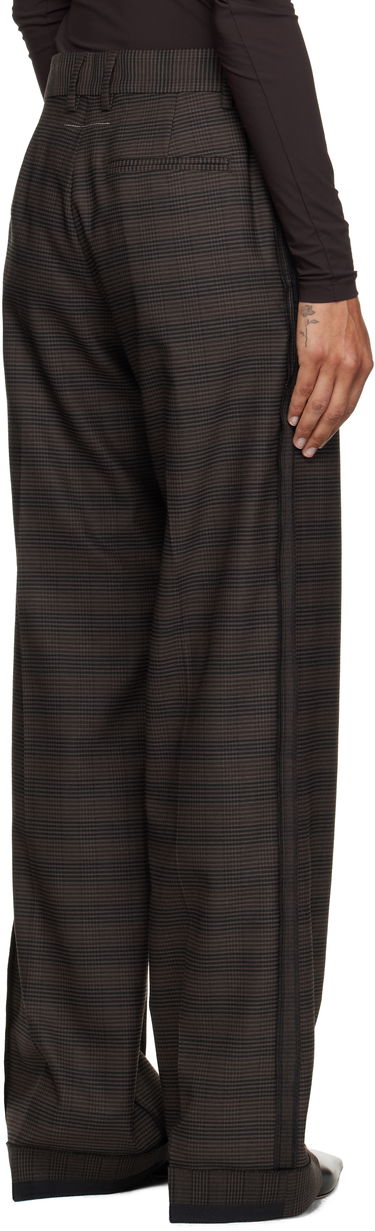 Bukser Maison Margiela MM6 Maison Margiela Checked Tailoring Trousers Brun | S52KA0536 M35475, 2