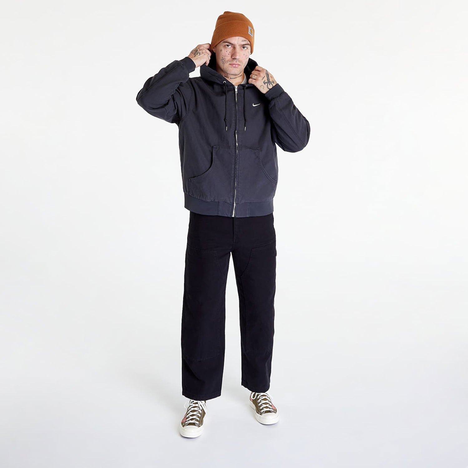 Jakke Nike Life Padded Hooded Jacket Rød | DQ5172-045, 1