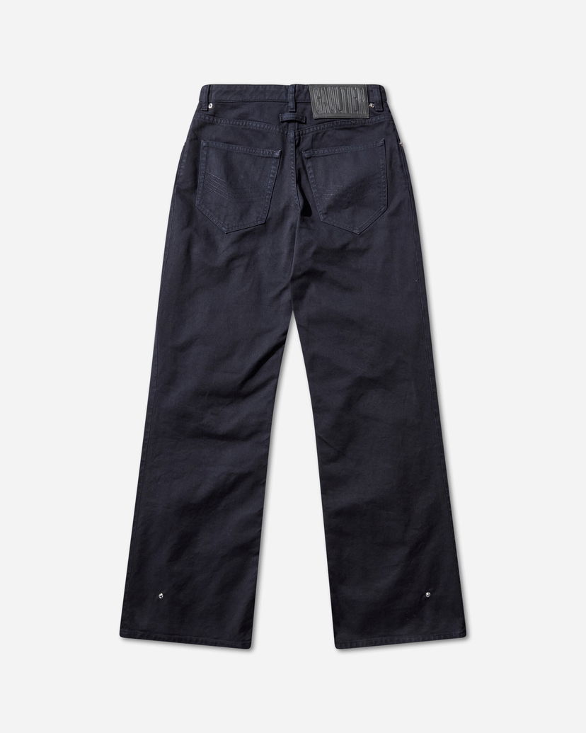 Jeans Jean Paul Gaultier Snap-Button Denim Jeans Sort | 2504WTR037W049 59