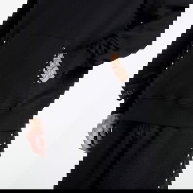 Sweatshirt Pleasures PLEASURES Daft Club Lucky Studded Hoodie Sort | P25DP004-BLACK, 2