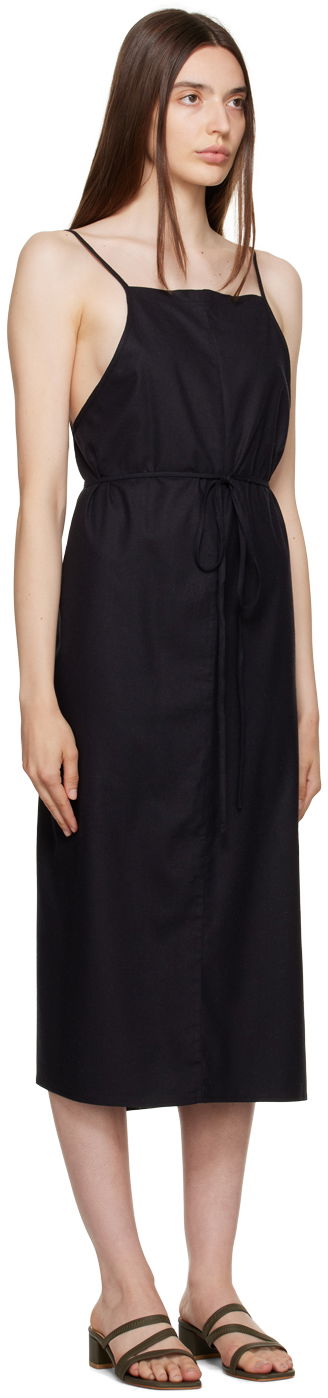 Kjole Baserange Yumi Apron Midi Dress Sort | DRYU-WS-000, 4