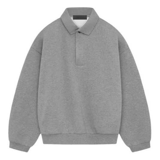 Polo skjorte Fear of God Essentials Longsleeve Polo Grå | 192SP244393F