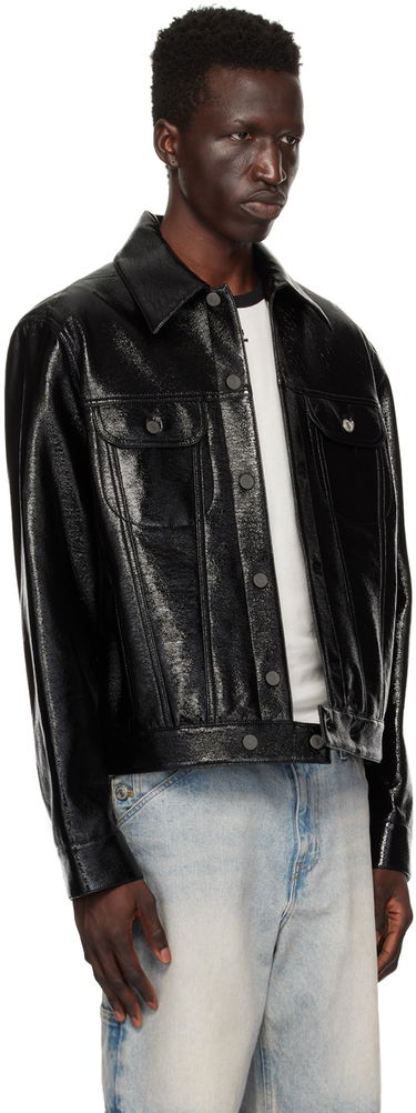 Jakke Courrèges Courrèges Trucker Jacket Sort | VESCBL063VY0014, 1