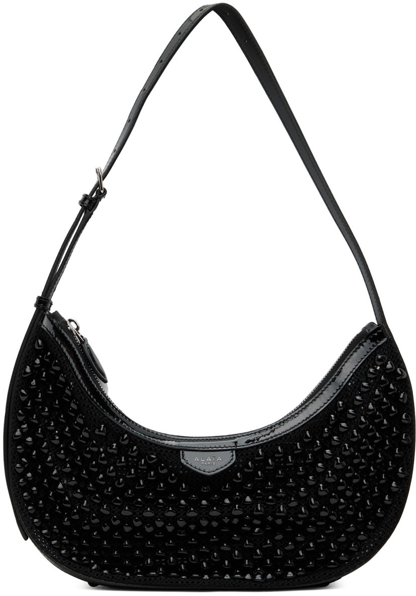 Skuldertaske Alaïa ALAÏA Black One Piece Demi Lune Bag Sort | AA1S02731CA311