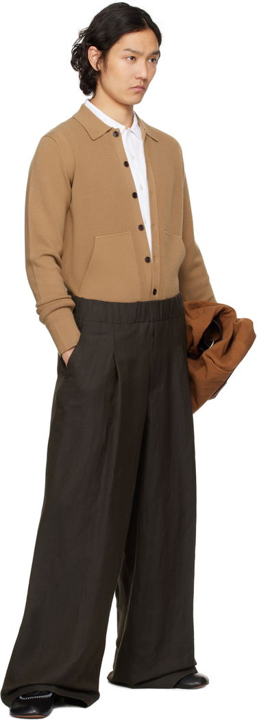 Bukser Dries Van Noten Dries Van Noten Drawstring Wide-Leg Trousers Brun | 251-020907-1304, 3