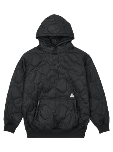 Sweatshirt Palace Pertex Quilter Hoodie Sort | P22CS124