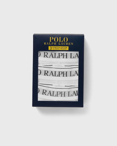 Boksere Polo by Ralph Lauren Cotton Trunk - 3 Pack Hvid | 714835885001, 4