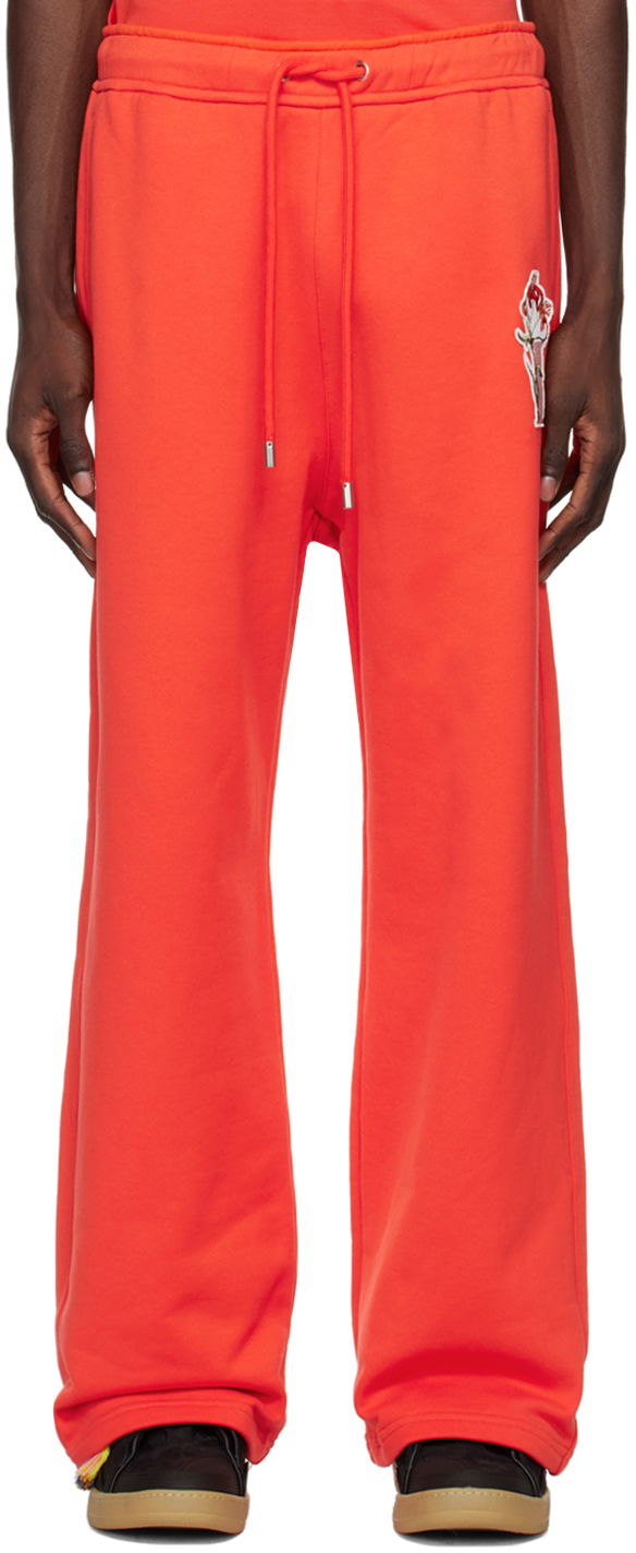 Joggingbukser LANVIN Lanvin Patch Lounge Pants Rød | RM-TRY055-J303-P23, 0